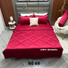 Bộ Chăn Drap Phi Lụa Đỏ 89