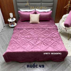 Bộ Chăn Drap Phi Lụa Ruốc 49