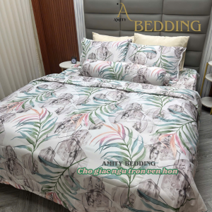 Bộ tencel hoạ tiết TCS207 không mền, có mền size 1m6x2m, 1m8x2m